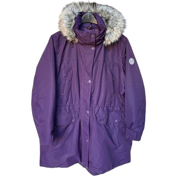 Land's End Deep Purple Expedition Down Waterproof Winter Parka size 3X - Picture 1 of 16